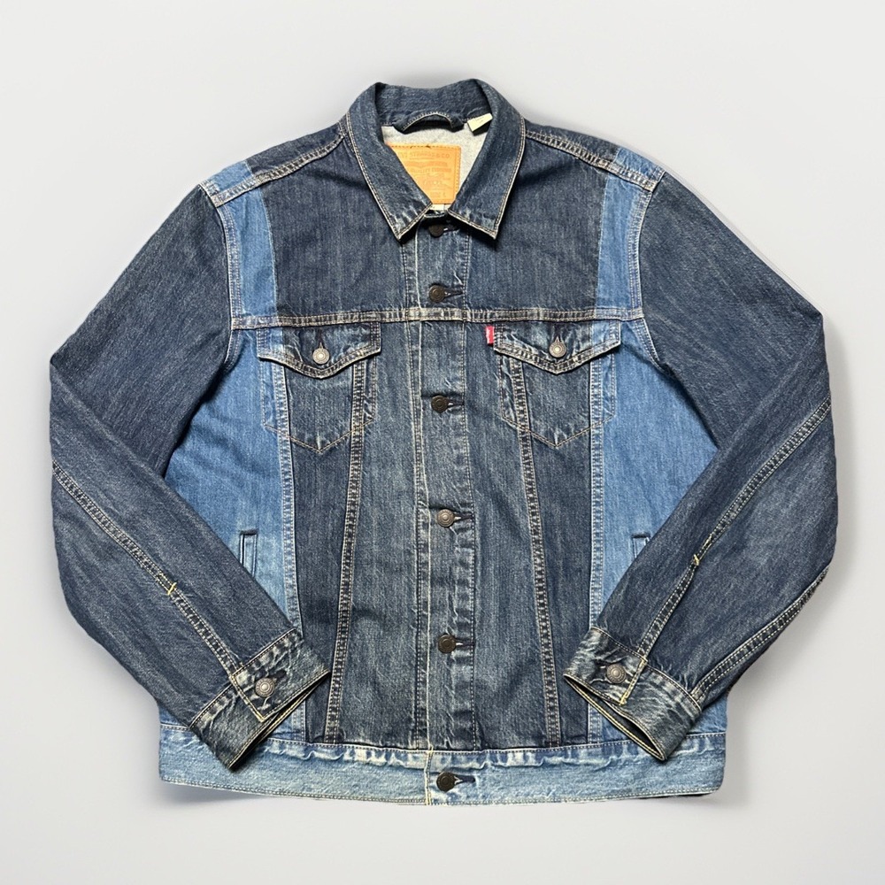 Levi Strauss Premium Big E Patchwork Two Tone Tru… - image 1